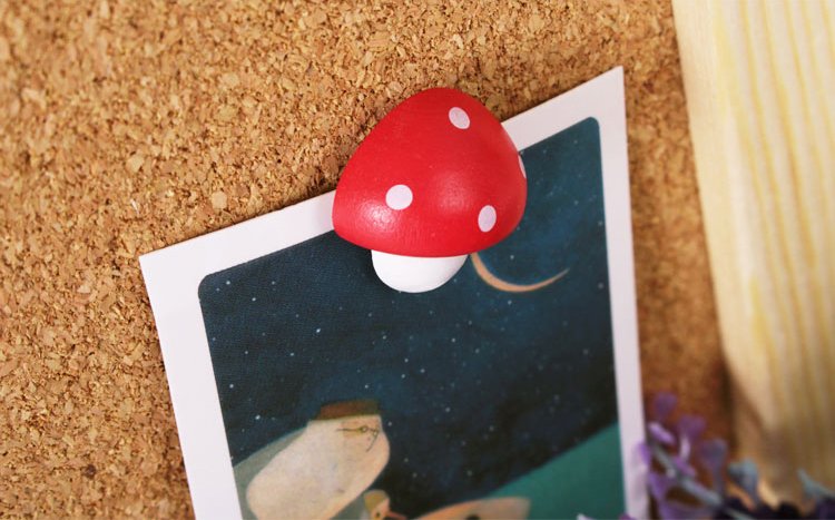 3D Mushroom Push Pins