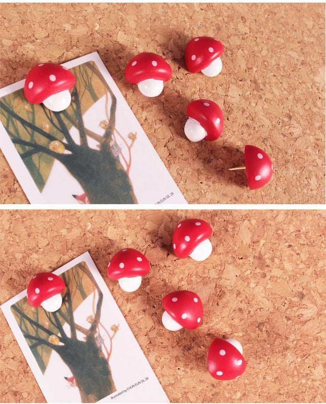 3D Mushroom Push Pins