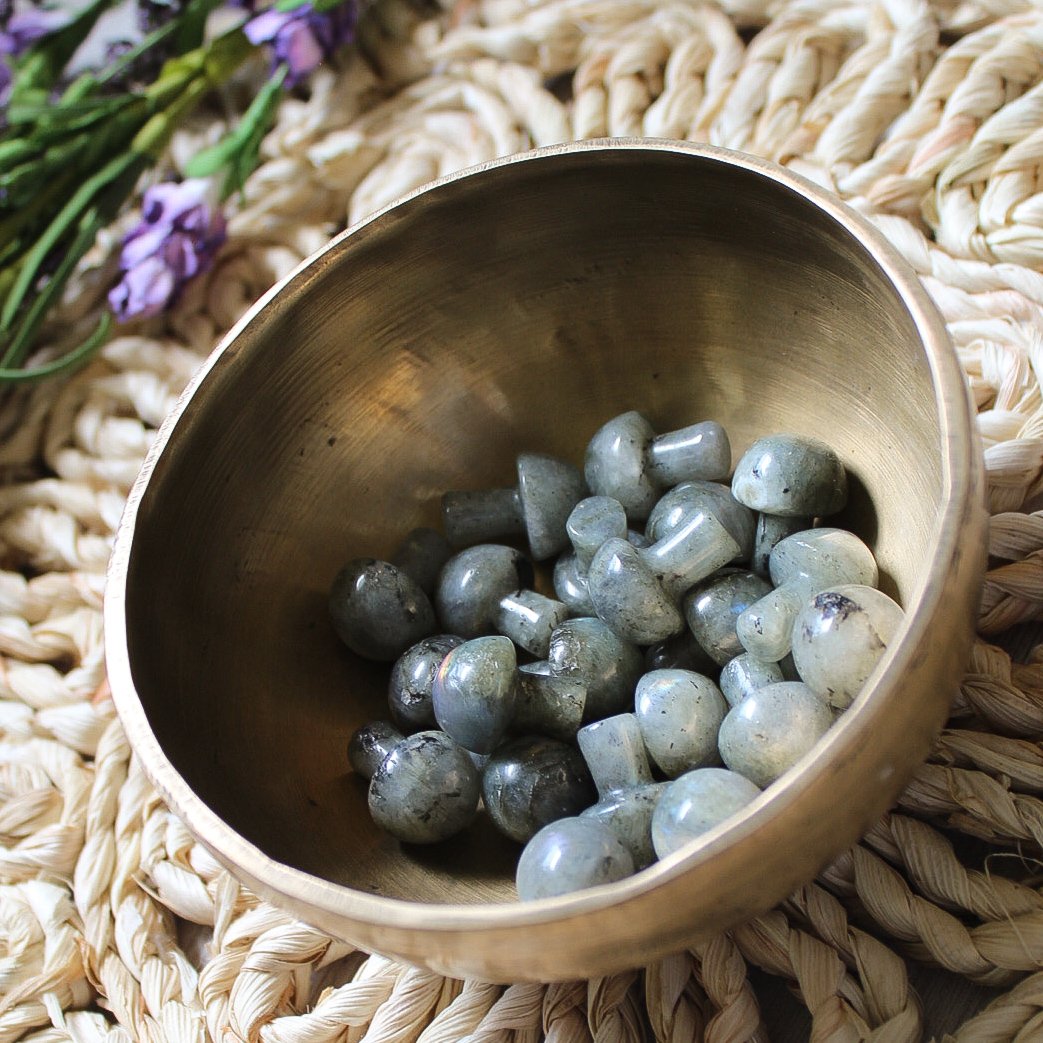 Mini Crystal Mushrooms, Labradorite,unique