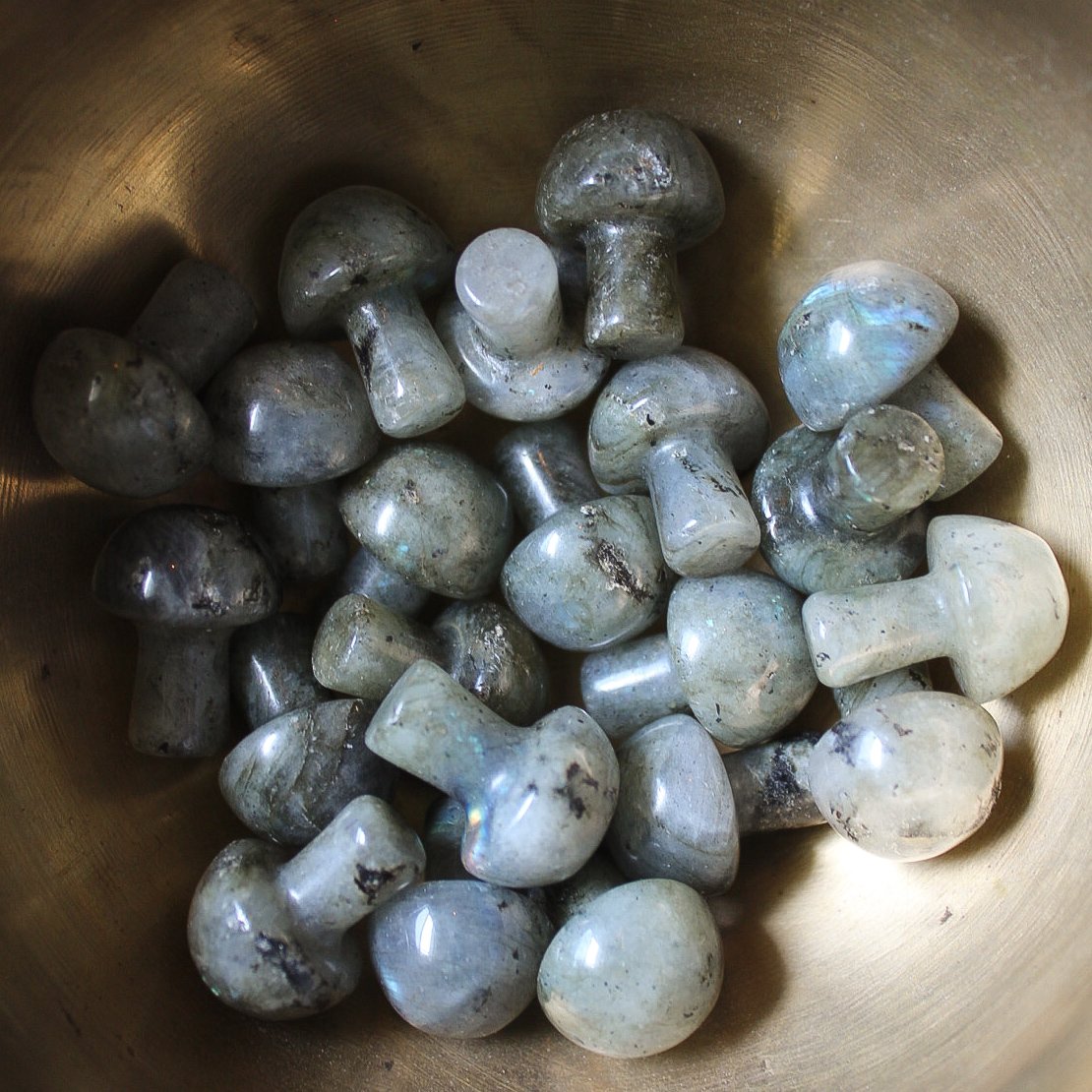 Mini Crystal Mushrooms, Labradorite,unique